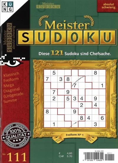 MEISTER SUDOKU 111/2026