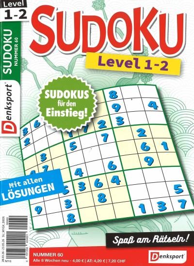 SUDOKU LEVEL 1-2 60/2026