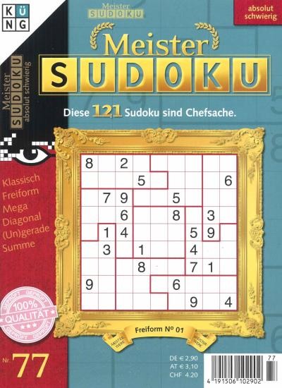 MEISTER SUDOKU 77/2021