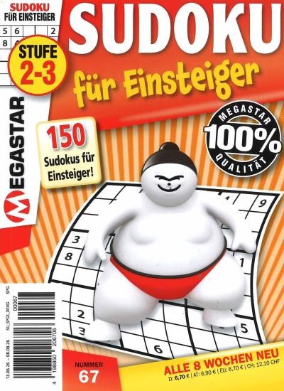 150 SUDOKU FÜR EINSTEIGER 67/2026