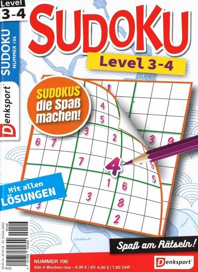 SUDOKU LEVEL 3-4 106/2026