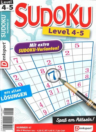 SUDOKU LEVEL 4-5 47/2025