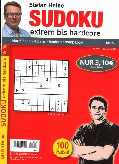 SUDOKU EXTREM BIS HARDCORE 56/2023