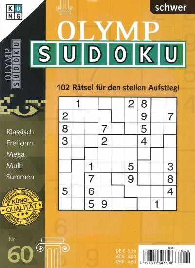 OLYMP SUDOKU 60/2022