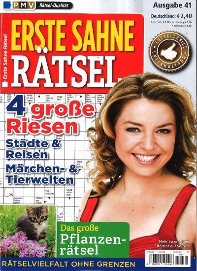 ERSTE SAHNE RÄTSEL 41/2025