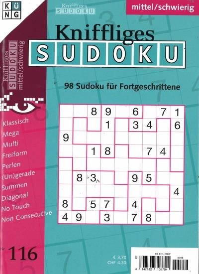 KNIFFLIGES SUDOKU 116/2024