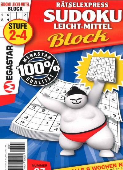 SUDOKU BLOCK LEICHT-MITTEL Abo