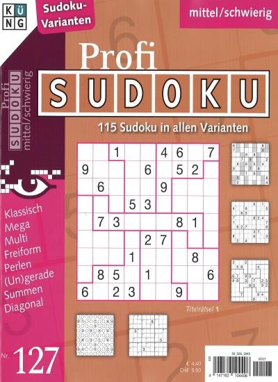 PROFI SUDOKU 127/2026