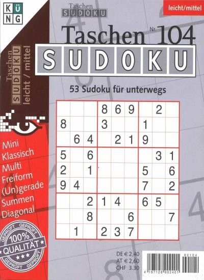 TASCHEN-SUDOKU 104/2019
