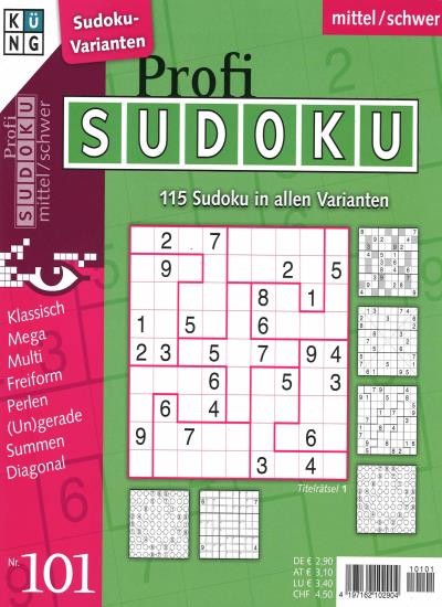 PROFI SUDOKU 101/2021