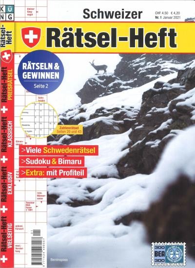 SCHWEIZER RÄTSEL-HEFT 1/2021