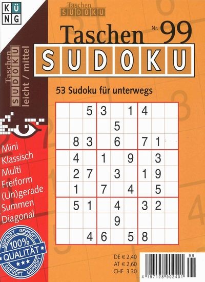 TASCHEN-SUDOKU 99/2018