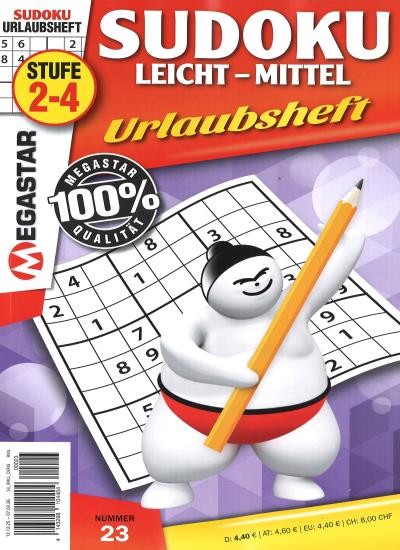 MEGASTAR SUDOKU LEICHT-MITTEL 23/2026