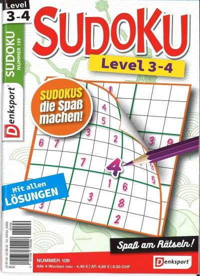 SUDOKU LEVEL 3-4 Abo