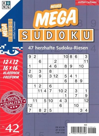 NEUES MEGA SUDOKU 42/2022
