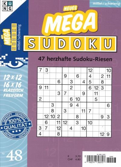 NEUES MEGA SUDOKU 48/2023