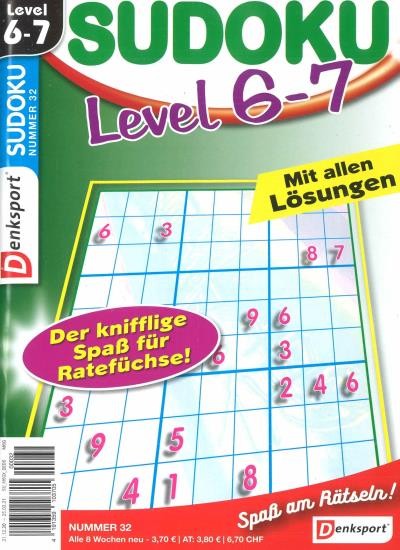 SUDOKU LEVEL 6-7 32/2020
