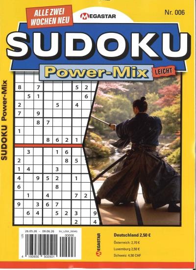 SUDOKU POWER MIX LEICHT 6/2026