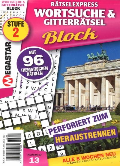 WORTSUCHE & GITTERRÄTSEL BLOCK 13/2023