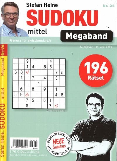 SUDOKU MITTEL MEGABAND 24/2025