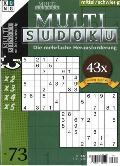 MULTI SUDOKU 73/2025