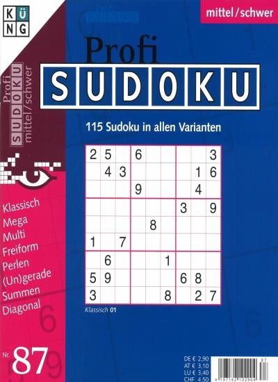 PROFI SUDOKU 87/2019