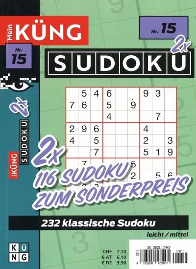 MEIN KUENG SUDOKU 2X 15/2026