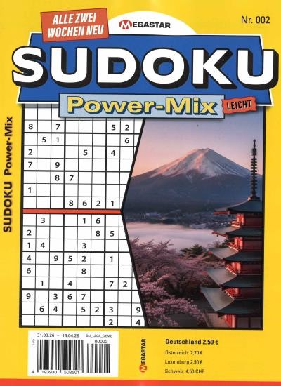 SUDOKU POWER MIX LEICHT 2/2026