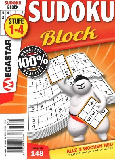 MEGASTAR SUDOKU BLOCK 148/2026