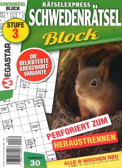 SCHWEDENRÄTSEL BLOCK 30/2025