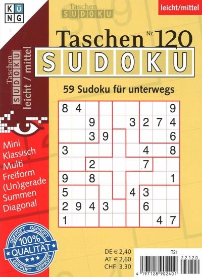 TASCHEN-SUDOKU 120/2022