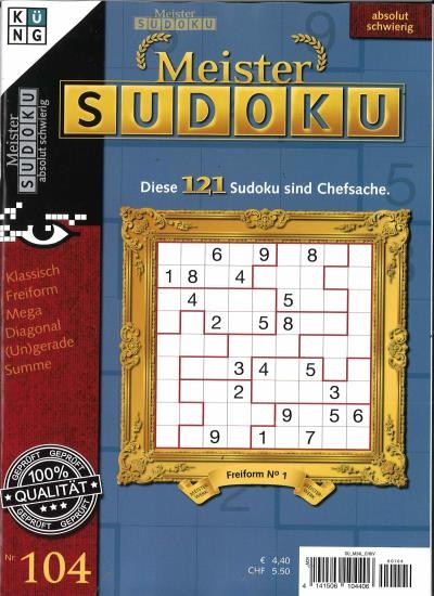 MEISTER SUDOKU 104/2025