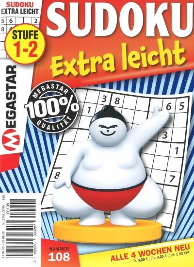 SUDOKU EXTRA LEICHT 108/2020