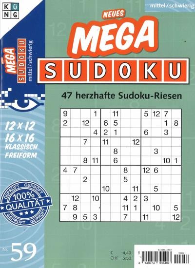 NEUES MEGA SUDOKU 59/2025