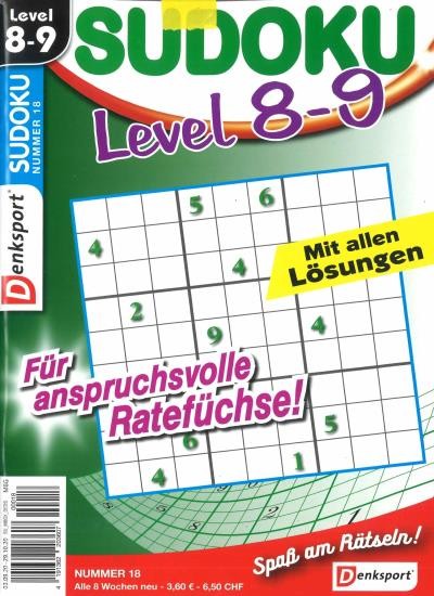 SUDOKU LEVEL 8-9 18/2020