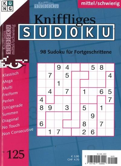 KNIFFLIGES SUDOKU 125/2025
