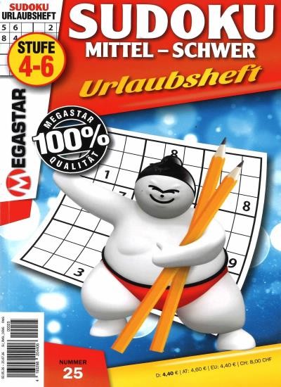 MEGASTAR SUDOKU MITTEL-SCHWER 25/2026
