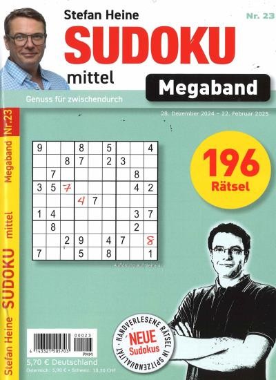 SUDOKU MITTEL MEGABAND Abo