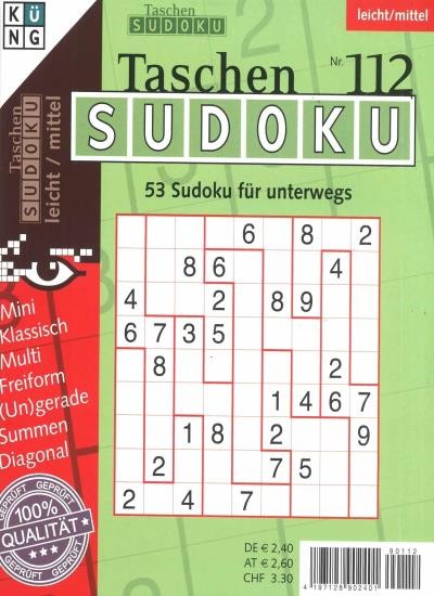 TASCHEN-SUDOKU 112/2020