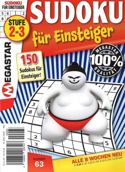 150 SUDOKU FÜR EINSTEIGER 63/2025