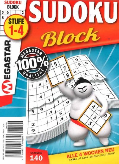MEGASTAR SUDOKU BLOCK 140/2025
