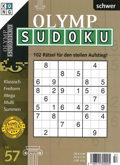 OLYMP SUDOKU 57/2021