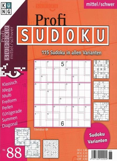 PROFI SUDOKU 88/2019