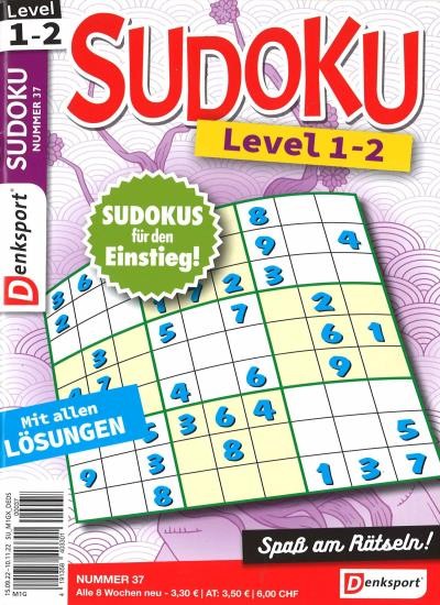 SUDOKU LEVEL 1-2 37/2022
