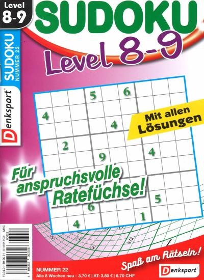 SUDOKU LEVEL 8-9 22/2021