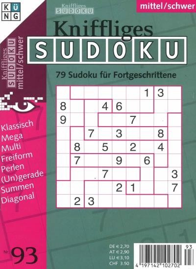 KNIFFLIGES SUDOKU 93/2020