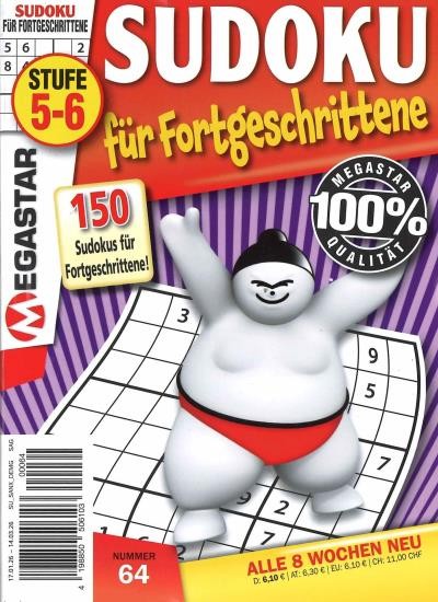 150 SUDOKU FÜR FORTGESCHRITTENE 64/2026