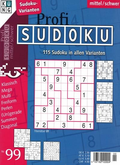 PROFI SUDOKU 99/2021