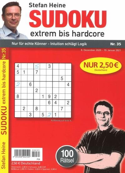 SUDOKU EXTREM BIS HARDCORE 35/2020