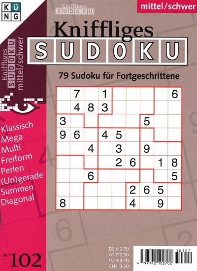 KNIFFLIGES SUDOKU 102/2021
